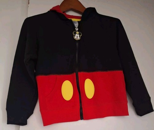 DisneyMickey Mouse 'I am Mickey' Hoodie Ears Sz 5/6 - Picture 6 of 7