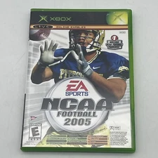 NCAA Football 2005 Top Spin Combo Microsoft Xbox Original 2004 Disc Case Tested