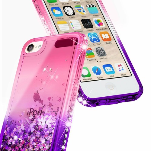 For iPod Touch 5th 6th 7th Gen Case Liquid Glitter Bling Cover +Screen Protector - Picture 25 of 45