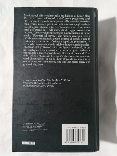Racconti Edgar Allan Poe Con Uno Scritto Di Baudelaire Oscar Classici Mondadori - Foto 2 di 7