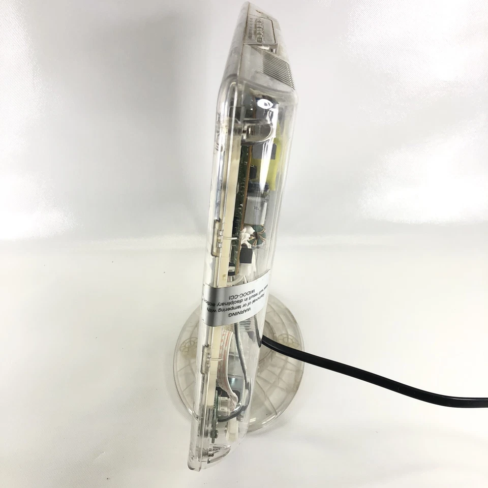 RCA 13" Prison Clear LCD TV Model DLTK135R See Through Tested - Working - Image 2 of 4