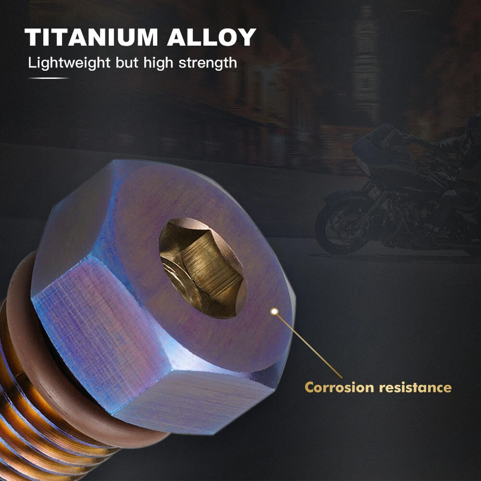 NICECNC para Harley Road Glide FLTRX 15-21 perno magnético de tapón de drenaje de aceite Foto 3 de 4