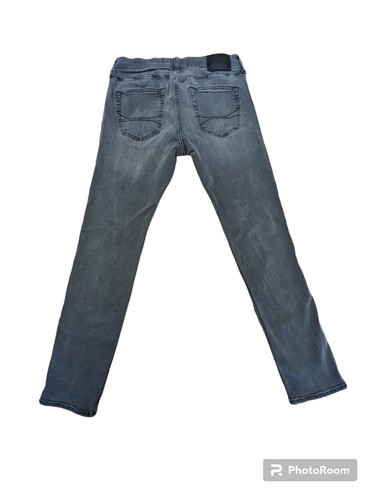 Jeans 30x30 Hollister Skinny Fit grigi neri effetto invecchiato elasticizzati - Foto 2 di 12