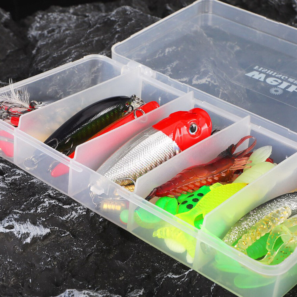 78pcs Lure Fishing Accessories Kit Wobbler Metal Jig Spoons Soft Silicone Bait - Image 7