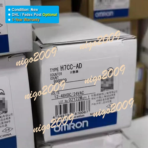 New in Box Omron H7CC-AD 12-48VDC 24VAC Counter Replace H7CX-AD-N and H7CX-A4D-N