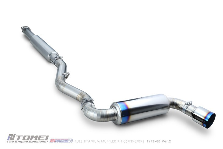 Tomei Type 80 V2 Expreme Ti Titanium Single Exit Exhaust for GR86