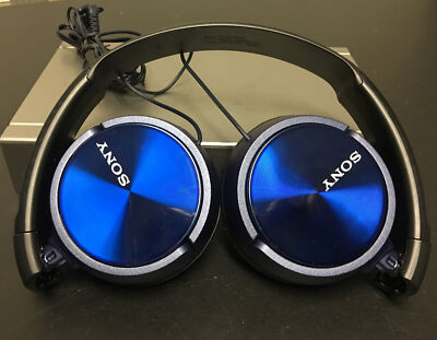   Sony 1-7-1 Konan Minato-Ku Blue Ear Cup Headphones Black Folding Compact