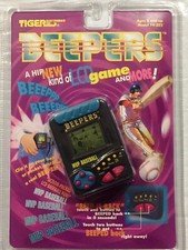 Tiger Electronics BEEPERS Full Set all FOUR LCD Handheld Games 1996 NEW SEALED image