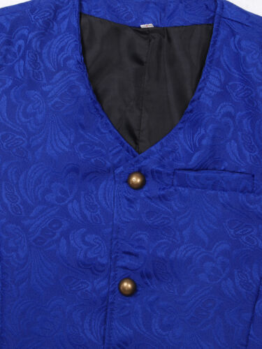 Mens Womens Sparkling Sequin Vest Waistcoat Sleeveless Button Jacket Clubwear - Picture 98 of 99