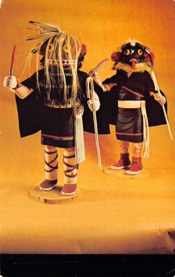 Postcard of Soyok Wuhti Ogre Woman Hopi Kachinas Museum Az