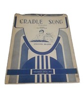 JOHANNES BRAHMS VINTAGE 1940 SHEET MUSIC CRADLE SONG W/GUITAR CHORDS ORIGINAL