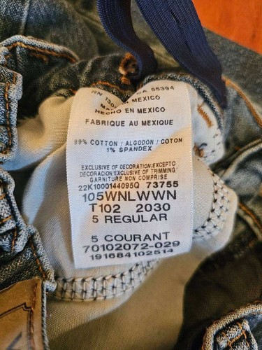 Boys Size 5 Wrangler Bootcut Denim Jeans With Elasticated Waist - Picture 7 of 8