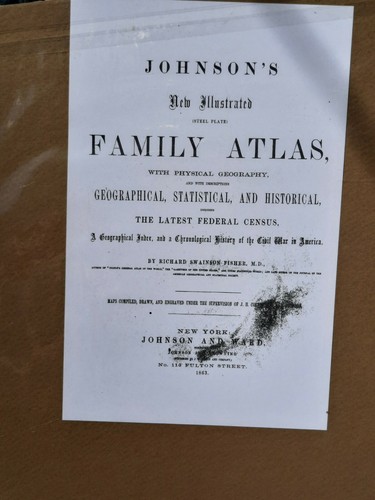 Antique Johnson's Map Of England & Wales 1863 Civil War Era Hand Colored  - Picture 6 of 7