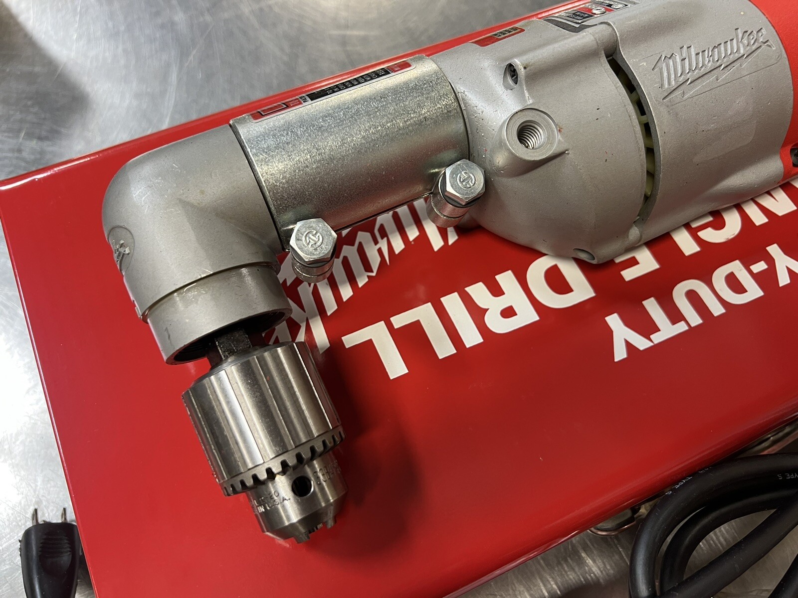 VINTAGE MILWAUKEE 31021 RIGHT ANGLE PLUMBER DRILL KIT 11011 NEW OLD