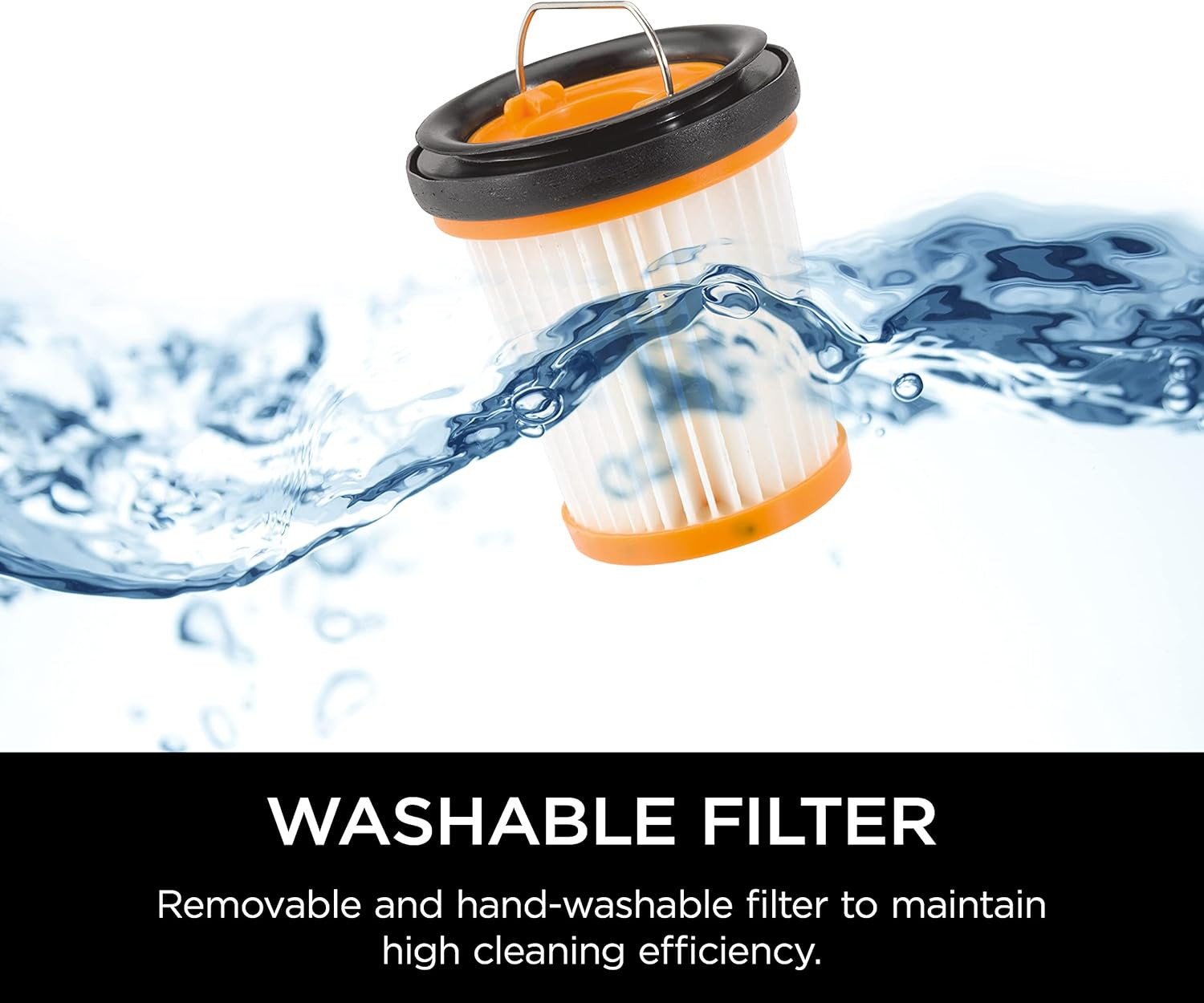 WV201 WANDVAC Handheld Vacuum, Lightweight at 1.4 Pounds with Powerful Suction, 