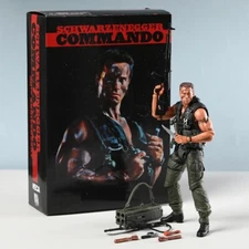 NECA Commando 30th Anniversary John Matrix 7" Action Figure Joint Movable Model
