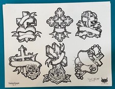 Paul Mafuz Tattoo Flash Sheet