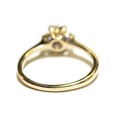 14k yellow gold .15ct VS1 G diamond Tanzanite gemstone ring band 2.1g estate 7 — photo 5