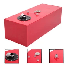 15 Gallon 60L Fuel Tank Aluminum Race Fuel Cell Gas Tank w/ Cap & Level Sender