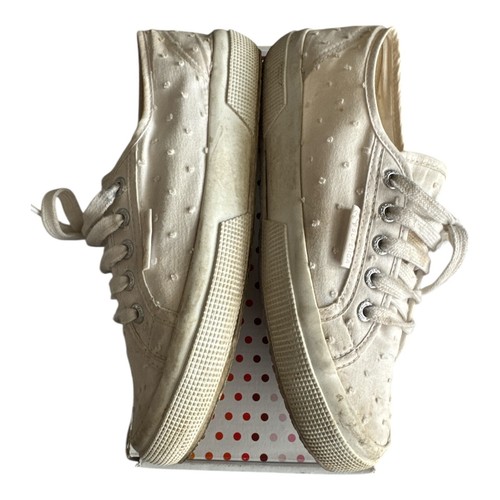PROMO! SCARPE SUPERGA DONNA BIANCHE TELA E GOMMA 2750 PLUMETIS N° 38 - Foto 4 di 5