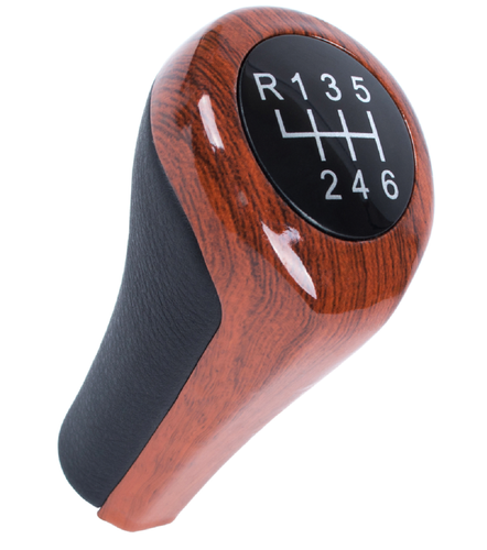 Pommeau De Levier De Vitesse BMW - Cuir Noir Perforé 5 Vitesses - Pour E34, E36, E39, X3...