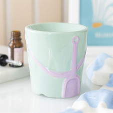 Pastel Bucket and Spade Seaside Design Oil Burner. Aromatherapy Novelty Gift.