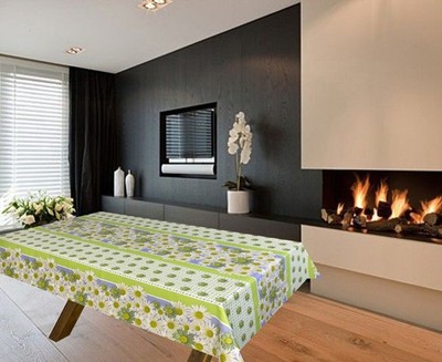 Gänseblümchen PVC Vinyl Tischdecke abwischbar Wachstuch Tischschutz - U450-C