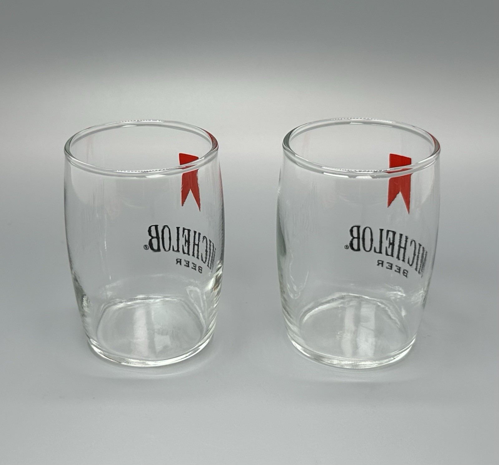 Michelob Beer Glass & Coasters Set / Vtg Tavern Advertising / Man Cave Bar Gift