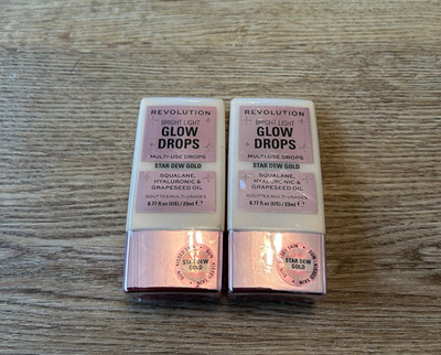 Makeup Revolution Bright Light Glow Drops STAR DEW GOLD 2 x 23 ml versiegelt