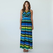 Maurices Multicolored Maxi Striped Sun Dress Size 0