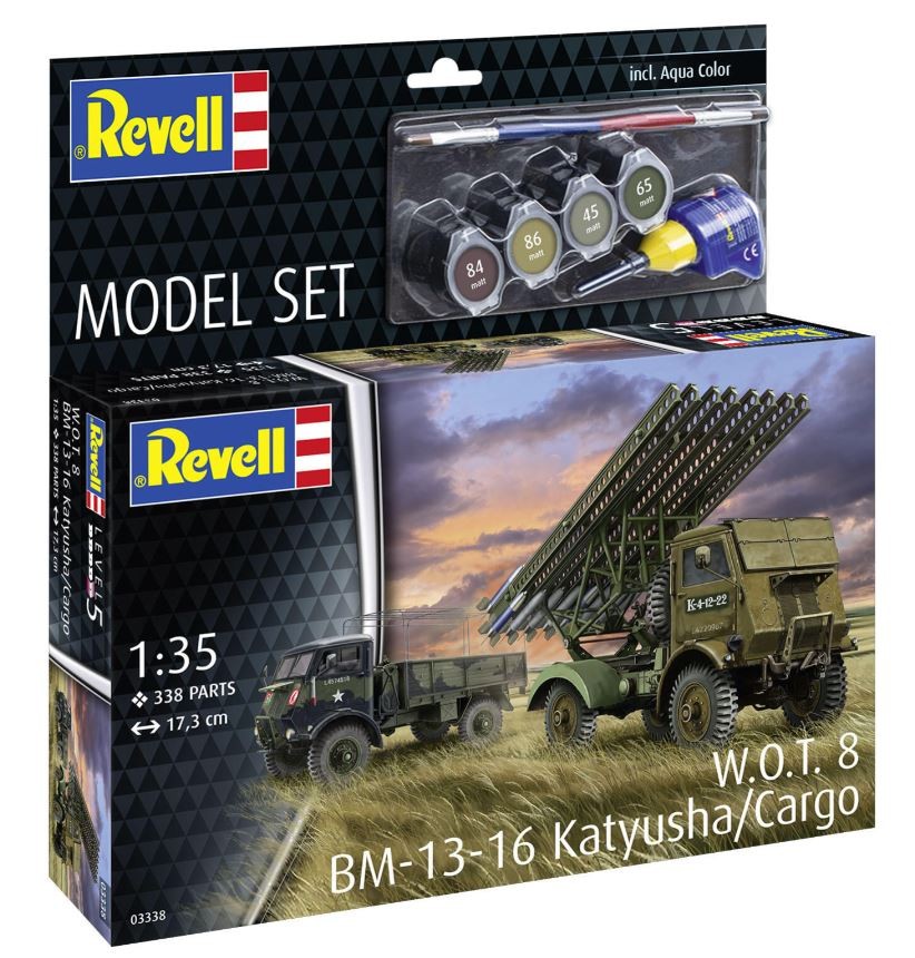 Maquette REVELL W.O.T. 8 Katyusha BM-13-16 Cargo véhicule militaire miniature plastique à peindre