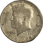 1964-D KENNEDY SILVER HALF DOLLAR ~  GEM BU ~ TONED ~NICE COIN~