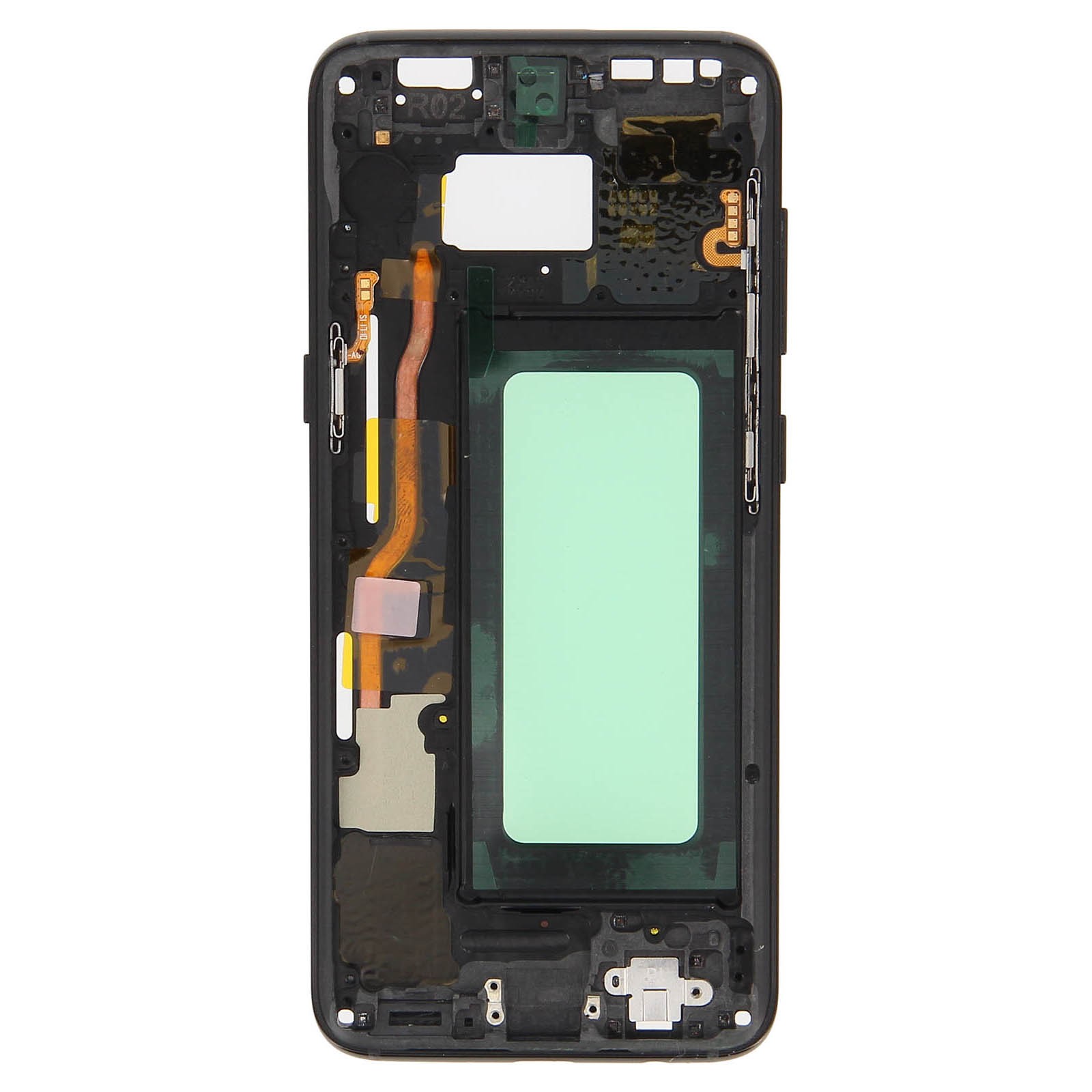Cadre central Galaxy S8 d'origine châssis interne de rechange Samsung noir