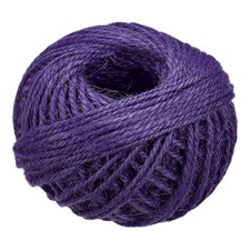 164 Feet 2mm Jute Twine, Jute Rope, Jute Twine String Cords Purple for DIY