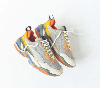 Puma Men's Thunder Spectra Drizzle-Drizzle-Steel Gray Sneakers US Size 9.5