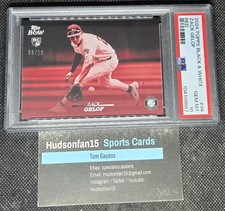 Zack Gelof 2024 Topps Black & White #94 Rookie Red 6/10 PSA 10 Oakland Athletics