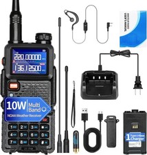 Digital Handheld Radio Scanner Fire Police VHF FM EMS Ham 2 Way Transceiver Dual