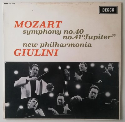 SXL 6225 Mozart SYMPHONY NO 40 41 JUPITER Vinyl LP WBGr Giulini 1G/1G Play Test