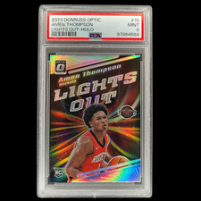 2023 Donruss Optic Amen Thompson Lights Out [Holo] #15 PSA 9
