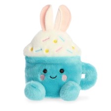 Aurora Adorable Palm Pals Lopi Bunny Latte Stuffed Animal - 6 Inches, Blue