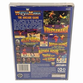 WWF WrestleMania: The Arcade Game (Sega Saturn, 1996) Complete w/ Man + Reg Card