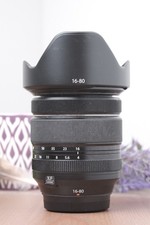 Fujifilm XF 16-80mm f/4 R OIS WR Zoom Camera Lens With Hood 