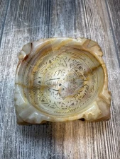 Vintage Square Marble Natural Stone Ash Tray 4 InX 1 In