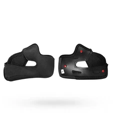 RS-2 X-Static Cheek Pads Street Motorcycle Helmet Accessories - Black / 8054894