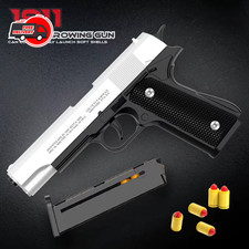 Black Automatic Colt Automatic Shell Soft Bullet Toy Gun Air Gun AU