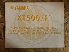 Manuale  di servizio Yamaha XT500F XT 500 F Manual Service Nos