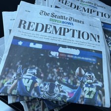 SEATTLE SEAHAWKS SEATTLE TIMES FULL NEWSPAPER 2/9/2026 SUPERBOWL CHAMPS- NEW