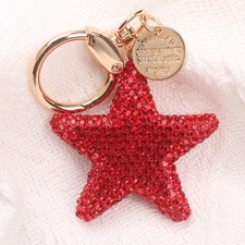 Red Starfish Keychain: Vibrant Decor Accessory, Eye-catching Gift