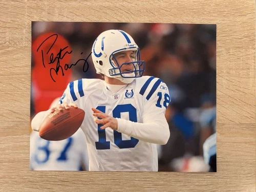 Peyton Manning Autographed 8x10 with COA