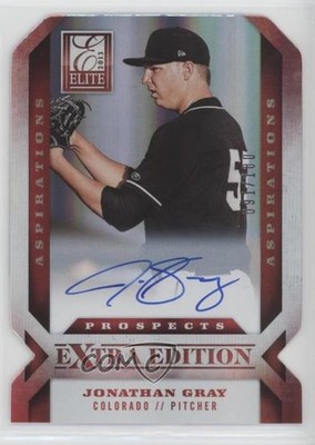 2013 Elite Extra Edition Aspirations Die-Cut Signatures 91/100 Jon Gray Auto 1k5